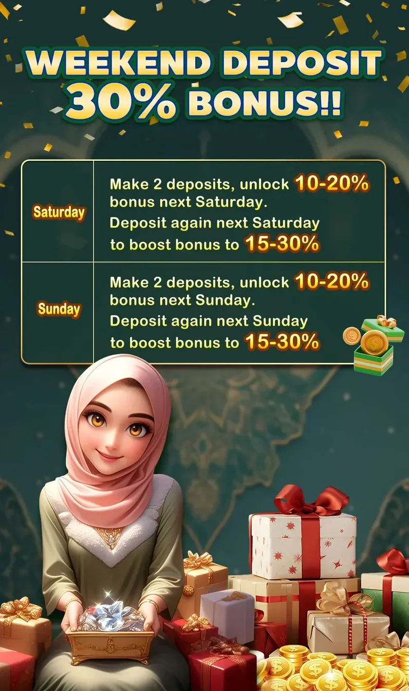 WEEKEND DEPOSIT 30% BONUS